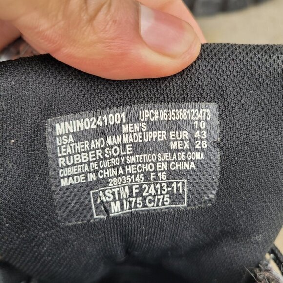 Interceptor Shoes Men 10 Tactical Kentin Boots Side Zip Black - Picture 2 of 6